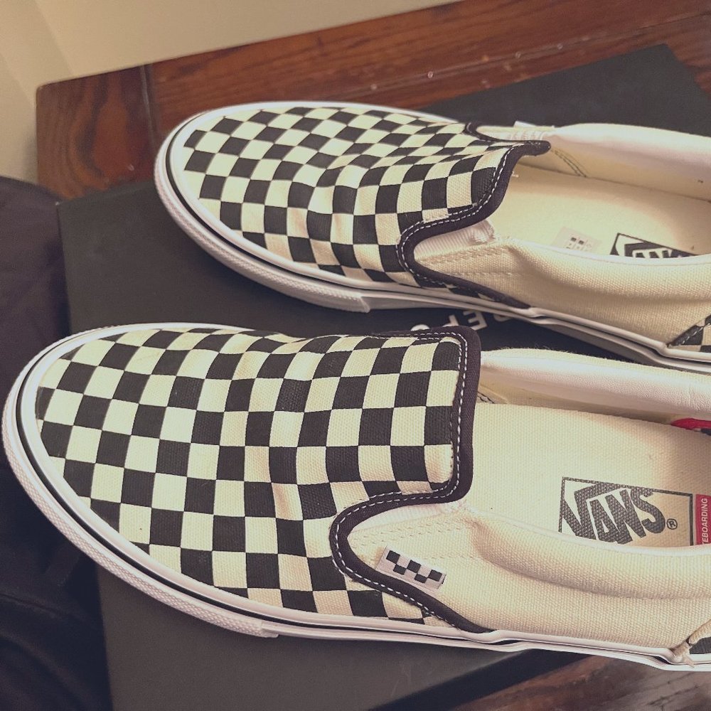 Checkered VANS,  "NEW" never worn